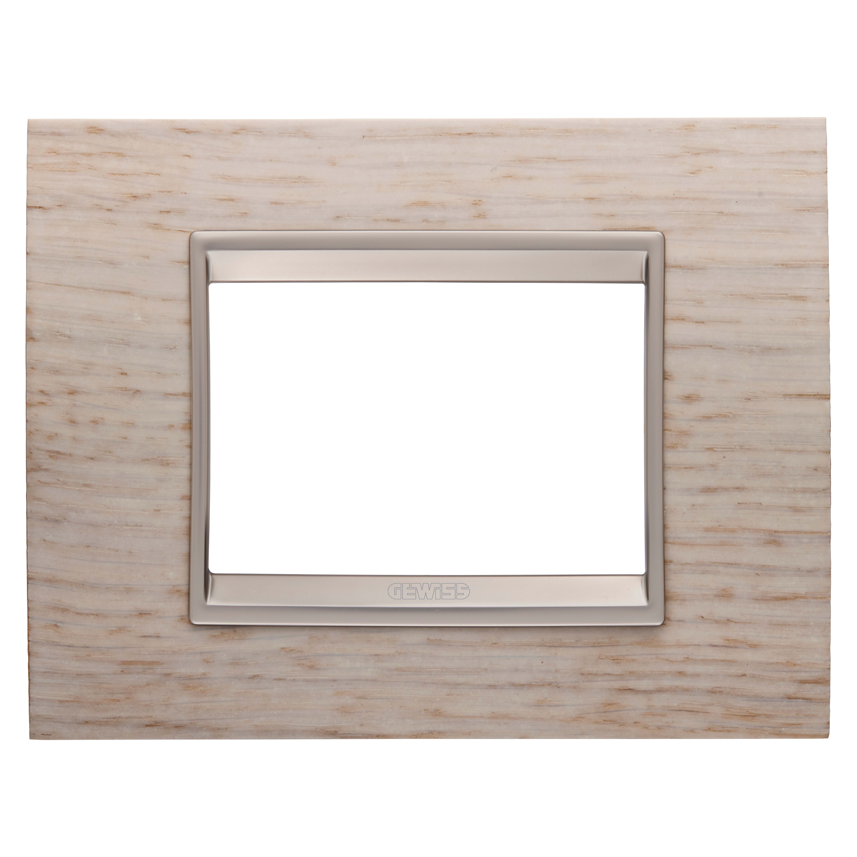 GEWISS - GEWGW16203WK PLACCA LUX 3M LEGNO ROVERE CHIARO