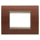 GEWISS - GEWGW16203WU PLACCA LUX 3M LEGNO NOCE