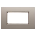 GEWISS - GEWGW16204XP PLACCA LUX 4M METALLO BRONZO PERL.