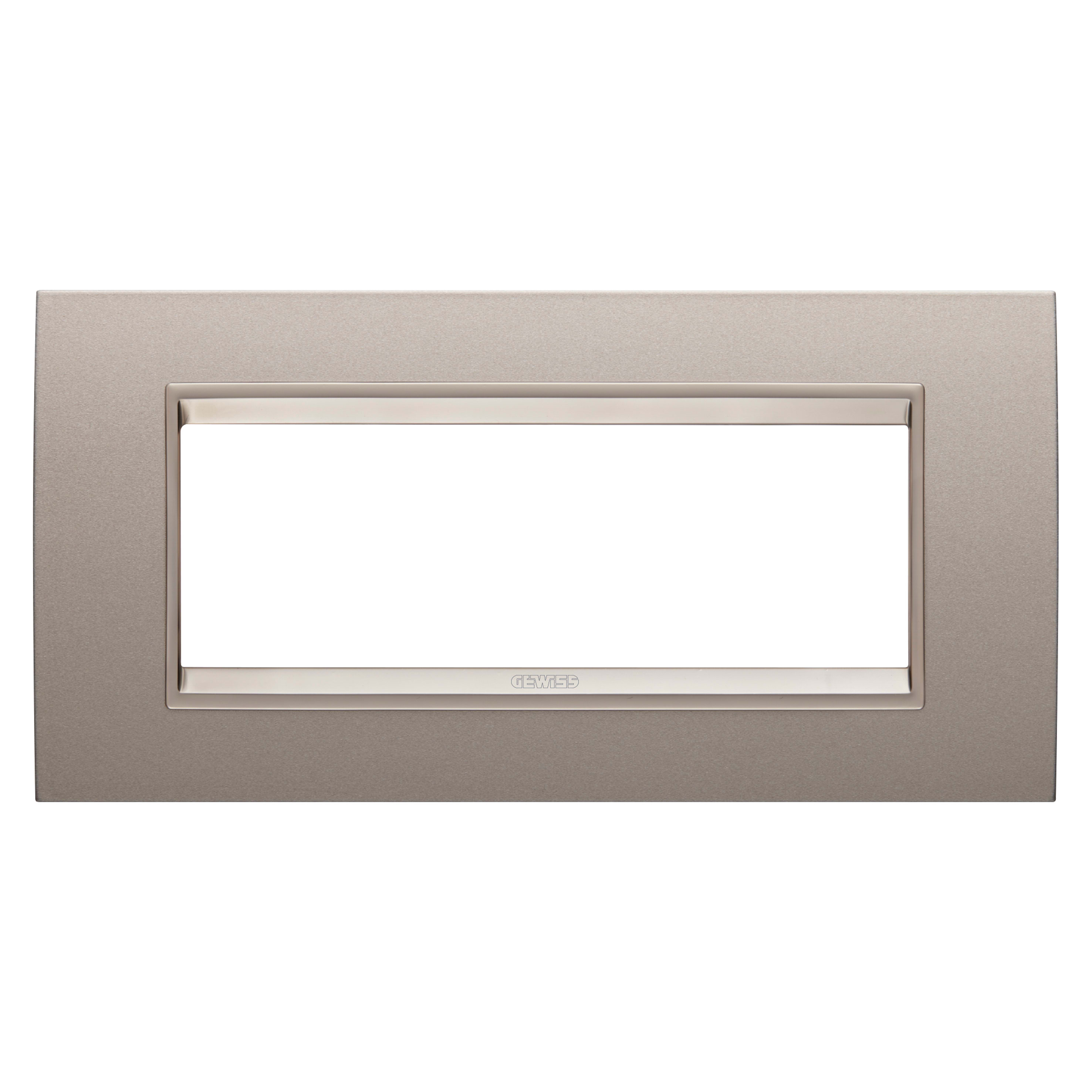 GEWISS - GEWGW16206XP PLACCA LUX 6M METALLO BRONZO PERL.