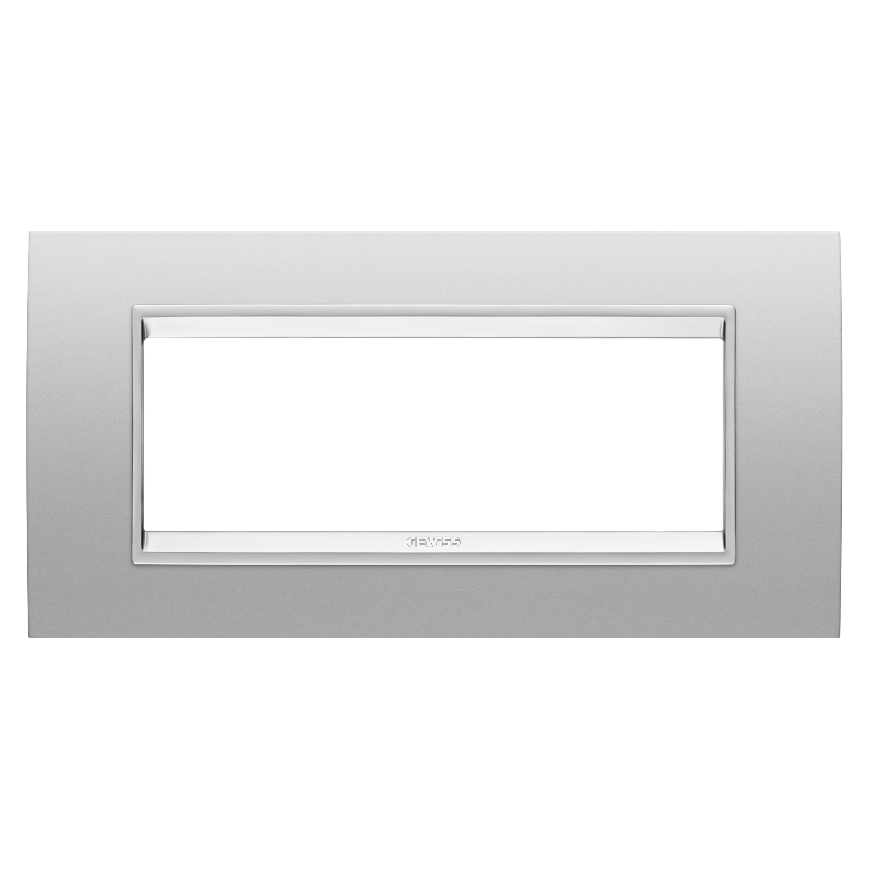 GEWISS - GEWGW16206XR PLACCA LUX - IN METALLO - 6 POSTI - MAGNETIC GRAY - CORNICE MAGNETIC GRAY OPACO - CHORUSMART