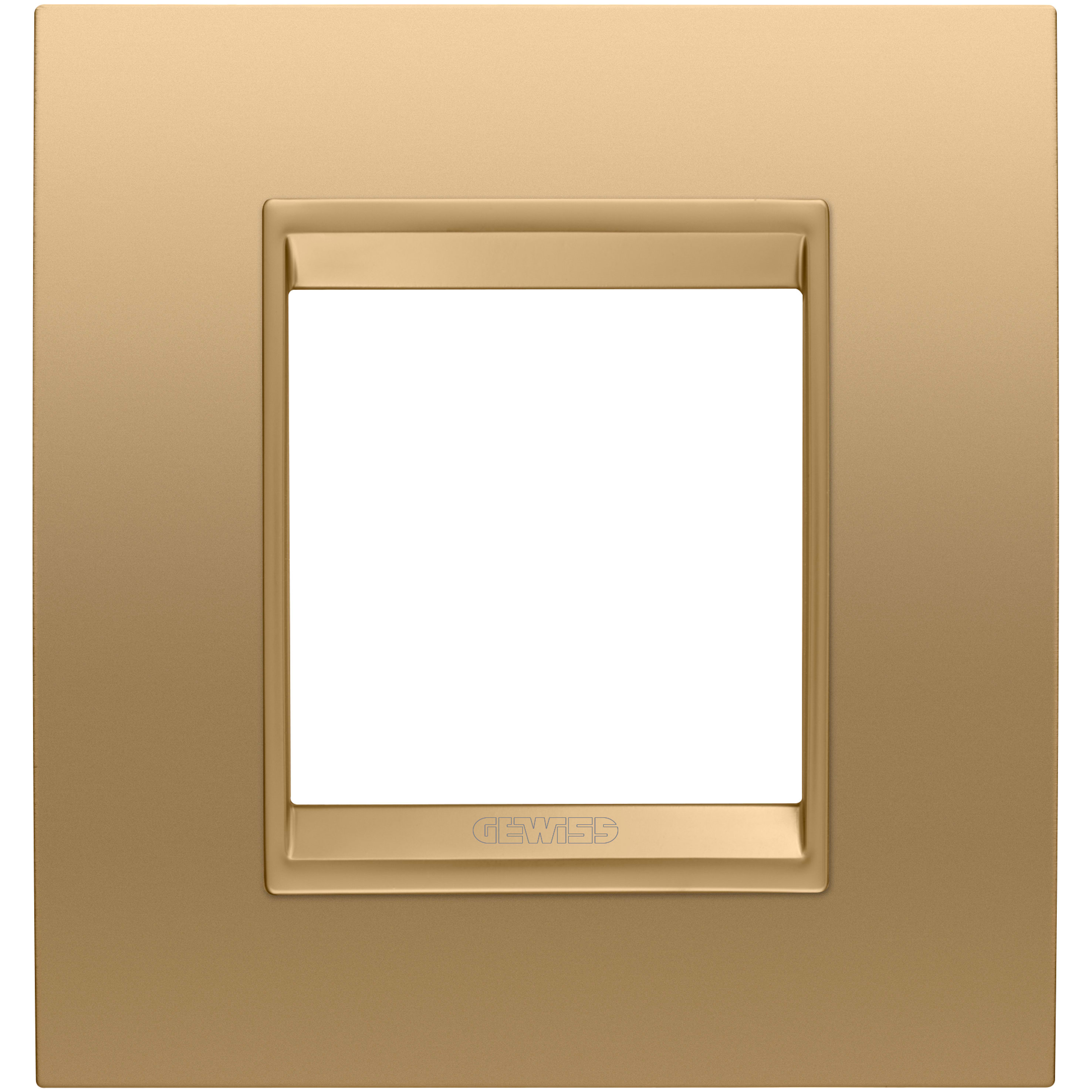 GEWISS - GEWGW16222XG PLACCA LUX INT.2M MET.ORO
