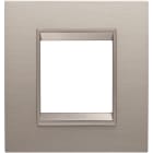 GEWISS - GEWGW16222XS PLACCA LUX INT.2M MET.ALLU SPAZZ.