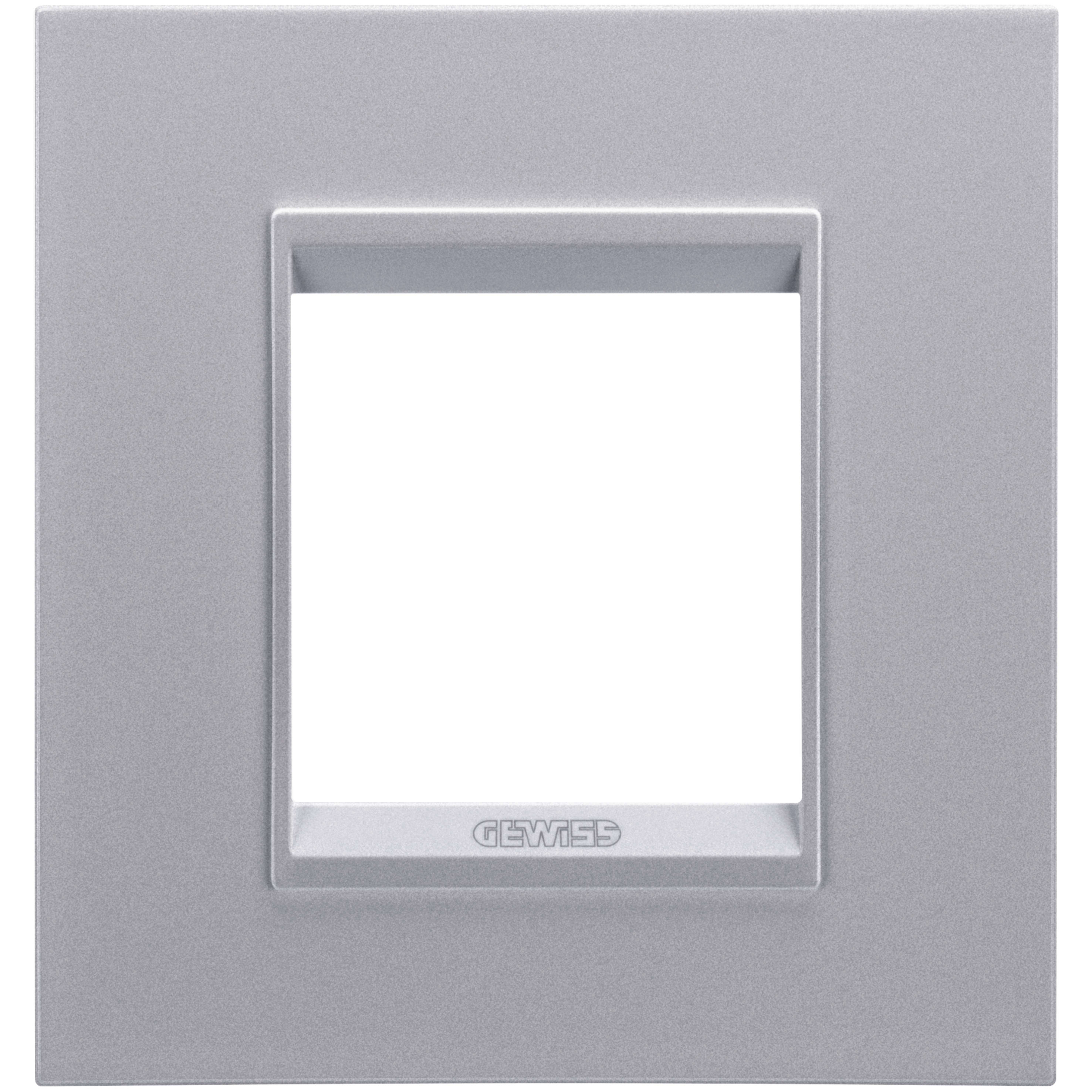 GEWISS - GEWGW16222YT PLACCA LUX INTERNATIONAL - IN TECNOPOLIMERO VERNICIATO - 2 POSTI - TITANIO MONOCHROME - CHORUSMART