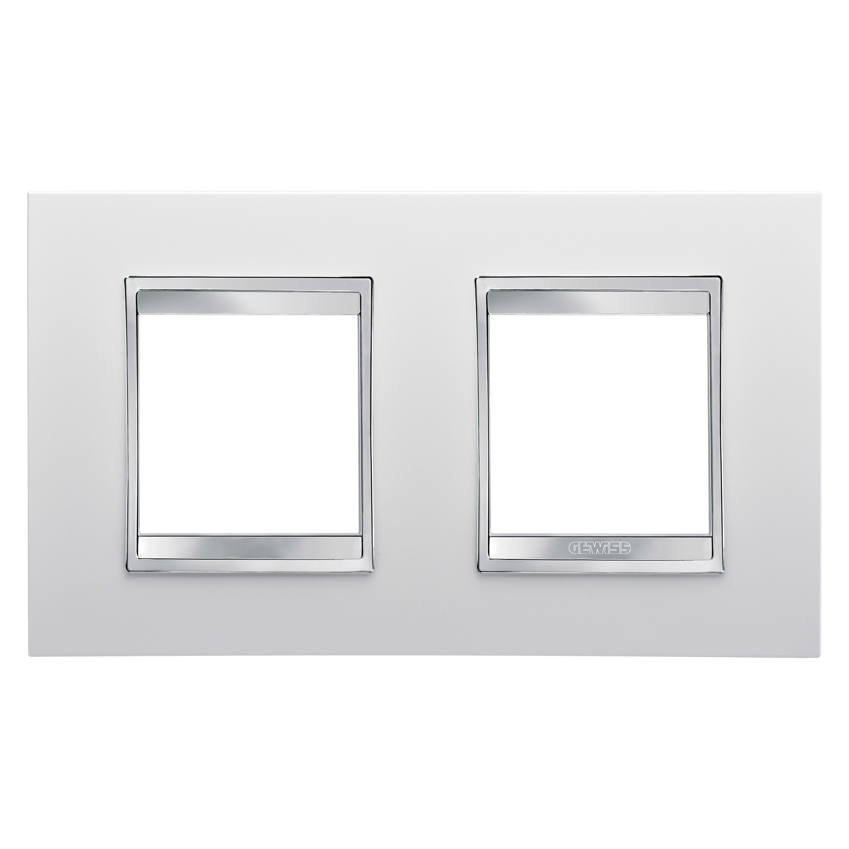 GEWISS - GEWGW16223TB PLACCA LUX INT.2+2M O.BIANCO