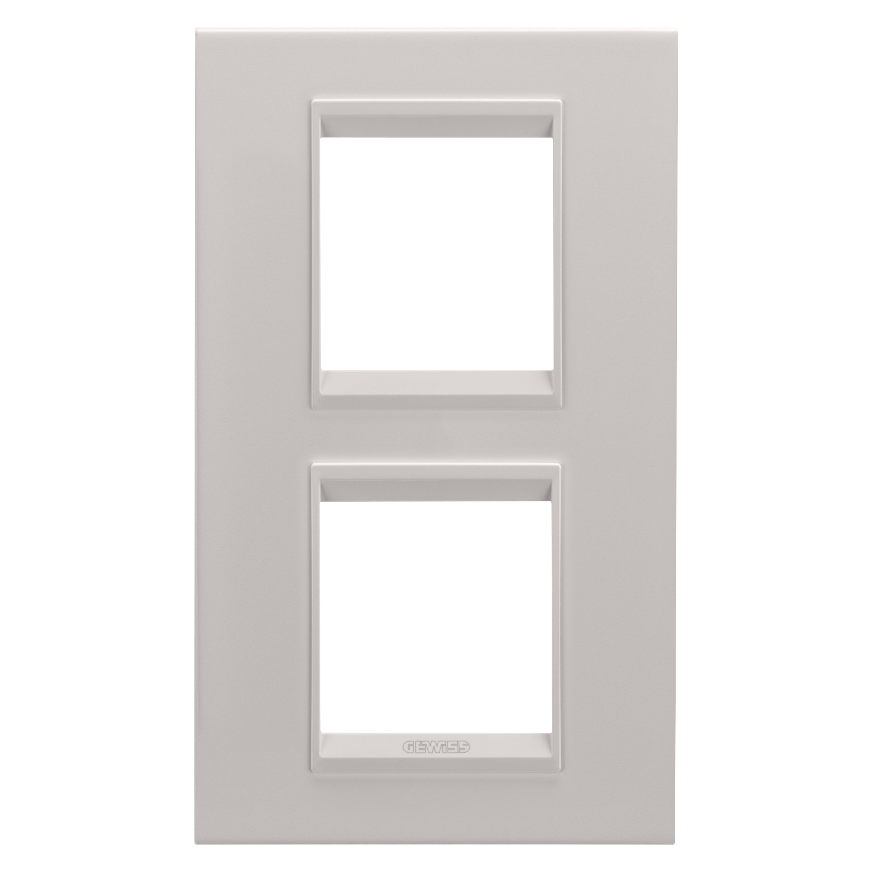 GEWISS - GEWGW16224XL PLACCA LUX INT.2+2M V MET.NAT.BEIGE