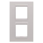 GEWISS - GEWGW16224XL PLACCA LUX INT.2+2M V MET.NAT.BEIGE