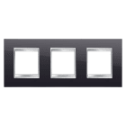 GEWISS - GEWGW16226TN PLACCA LUX INT.2+2+2M O.NERO TONER