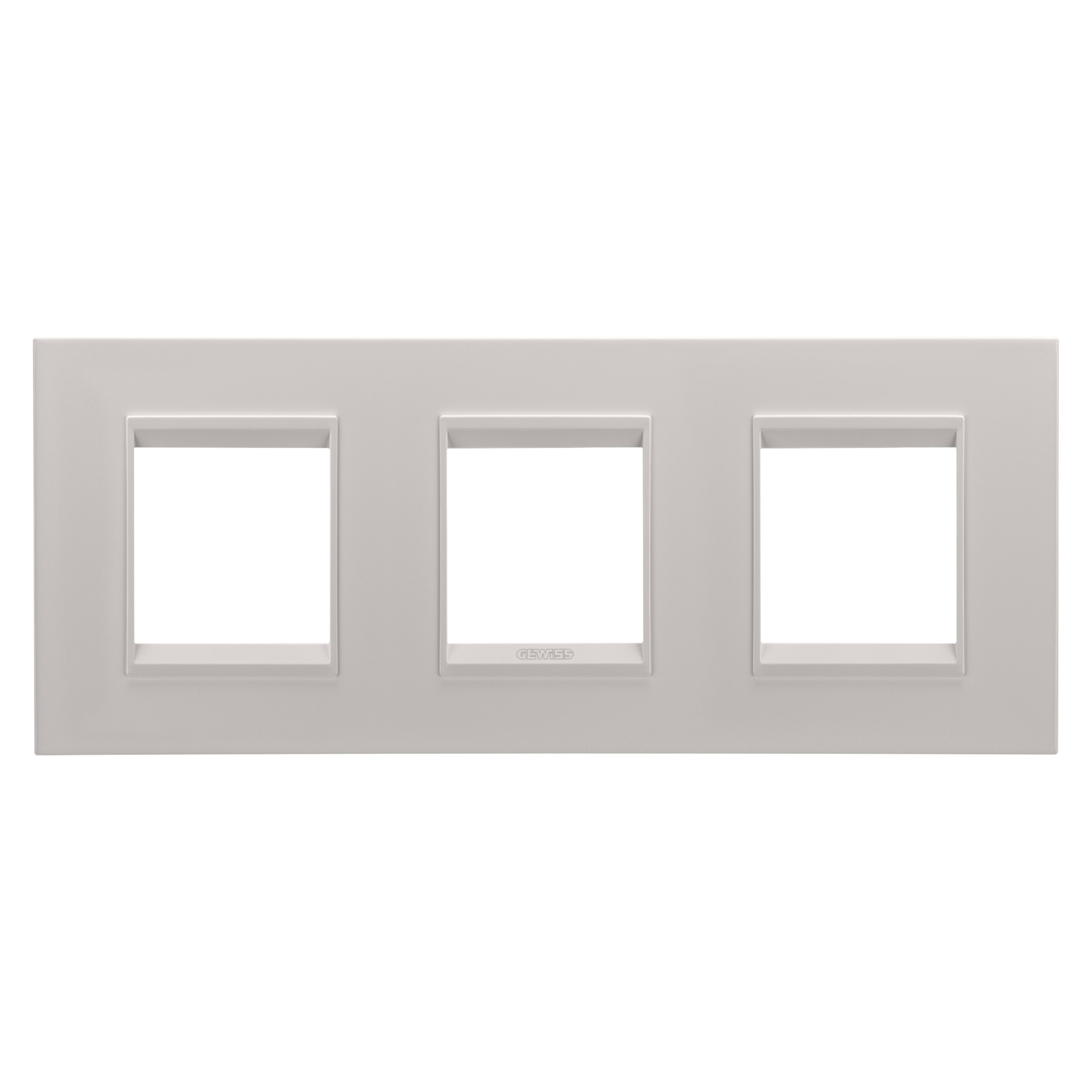 GEWISS - GEWGW16226XL PLACCA LUX INT.2+2+2M O.MET.NAT.BEIGE
