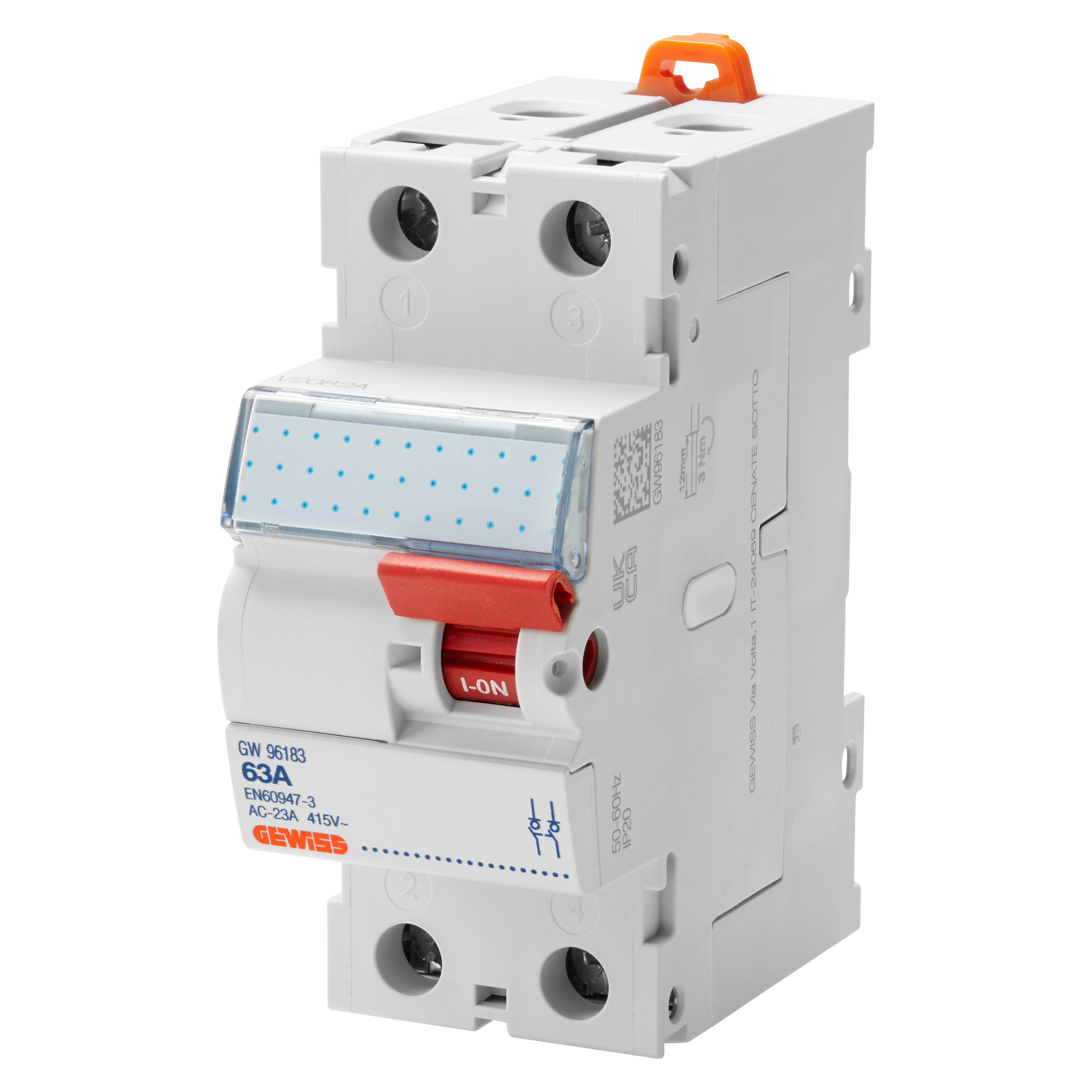 GEWISS - GEWGW96182 INT.MANOVRA-SEZIONATORE ACC.2P 40A