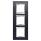 GEWISS - GEWGW16227TN PLACCA LUX INT.2+2+2M V.NERO TONER