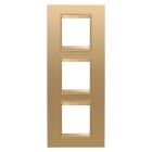 GEWISS - GEWGW16227XG PLACCA LUX INT.2+2+2M V MET.ORO