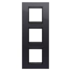 GEWISS - GEWGW16227YN PLACCA LUX INT.2+2+2M V NERO TON.LAVY