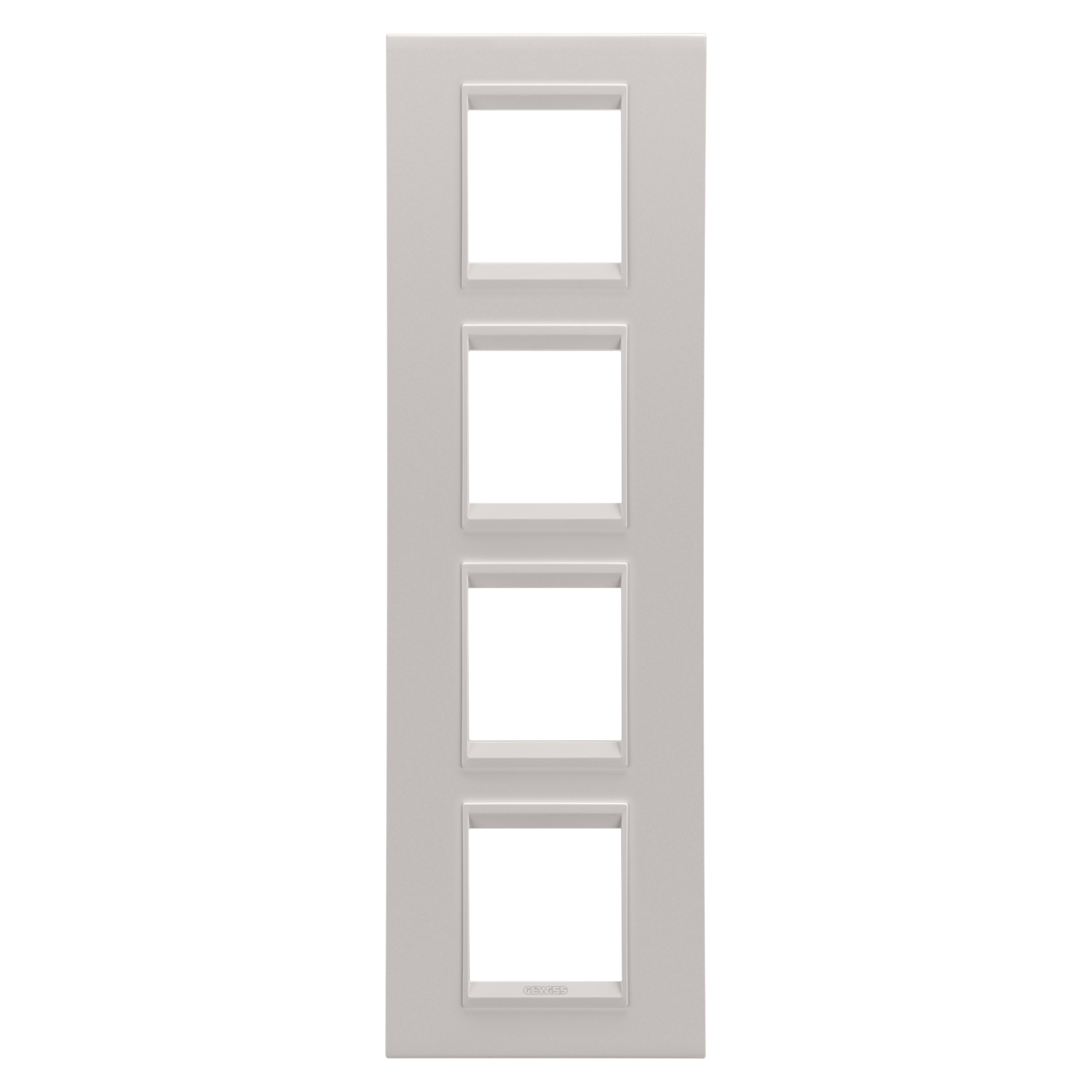 GEWISS - GEWGW16229XL PLACCA LUX INT.2+2+2+2M V MET.NAT.BEIGE