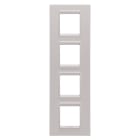 GEWISS - GEWGW16229XL PLACCA LUX INT.2+2+2+2M V MET.NAT.BEIGE