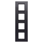 GEWISS - GEWGW16229YN PLACCA LUX INT.2+2+2+2M V NERO TON.LAVY