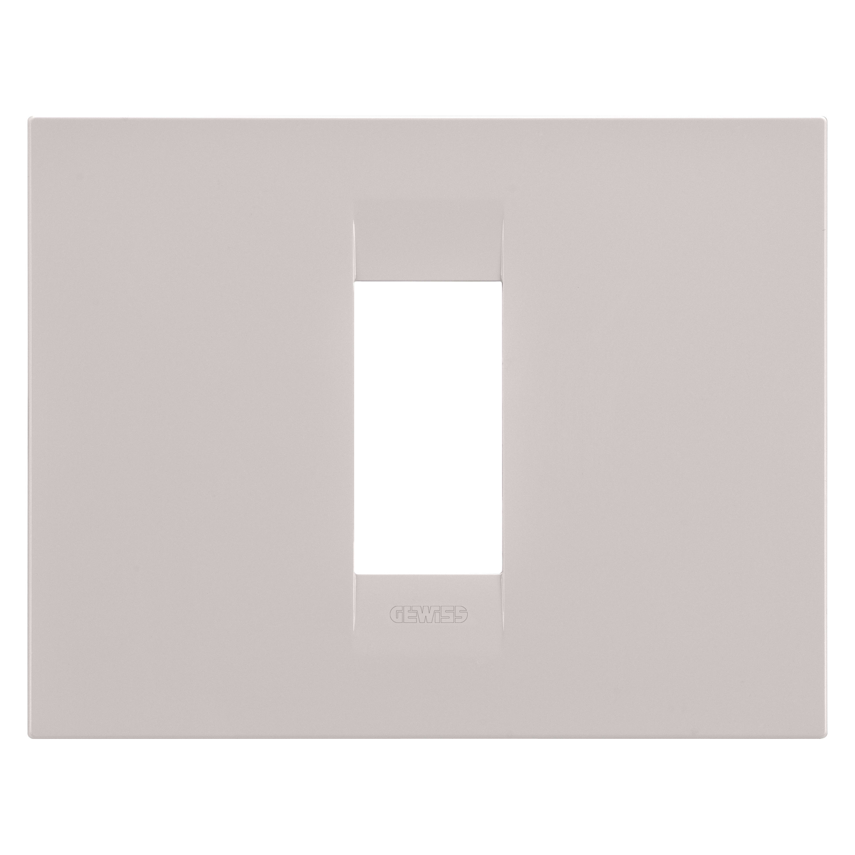 GEWISS - GEWGW16401VL PLACCA GEO - IN TECNOPOLIMERO VERNICIATO - 1 POSTO - NATURAL BEIGE - CHORUSMART