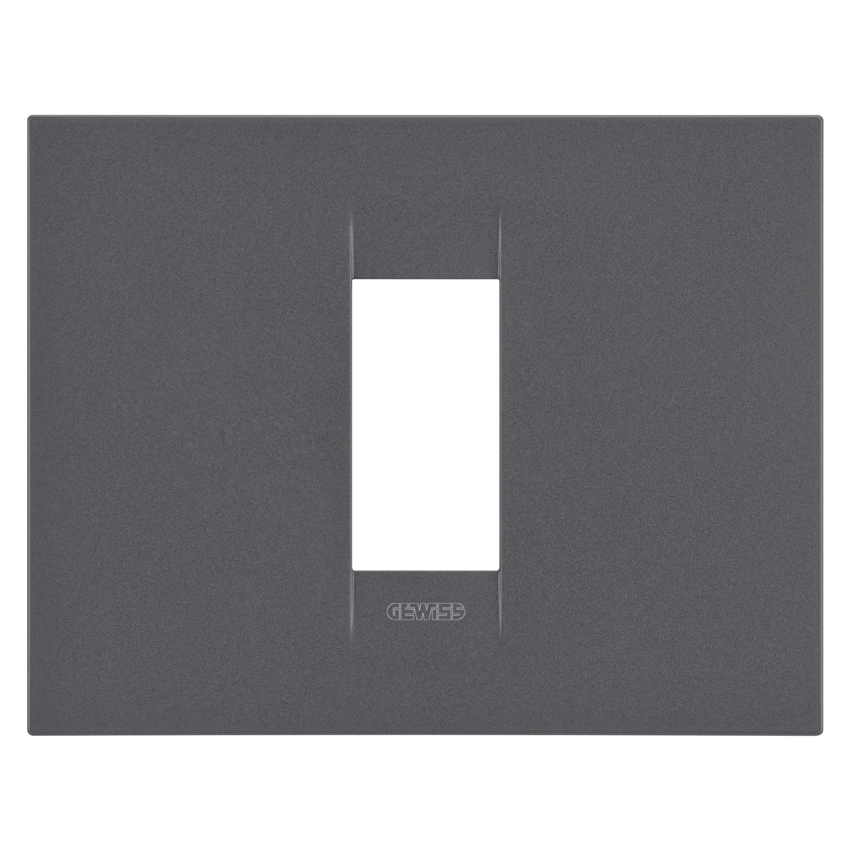 GEWISS - GEWGW16401VN PLACCA GEO 1M NERO SATINATO