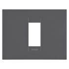 GEWISS - GEWGW16401VN PLACCA GEO 1M NERO SATINATO