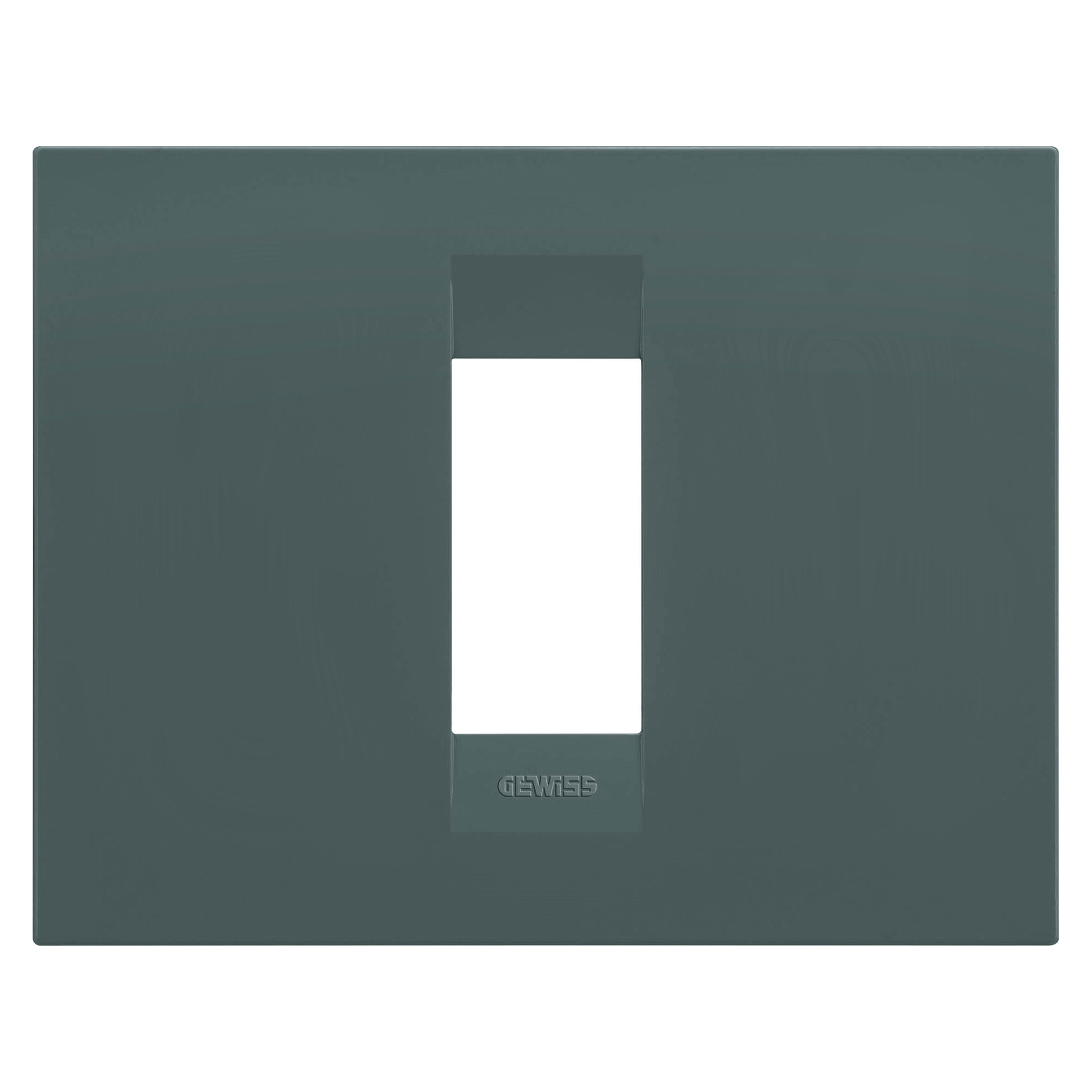 GEWISS - GEWGW16401VZ PLACCA GEO - IN TECNOPOLIMERO VERNICIATO - 1 POSTO - OTTANIO - CHORUSMART