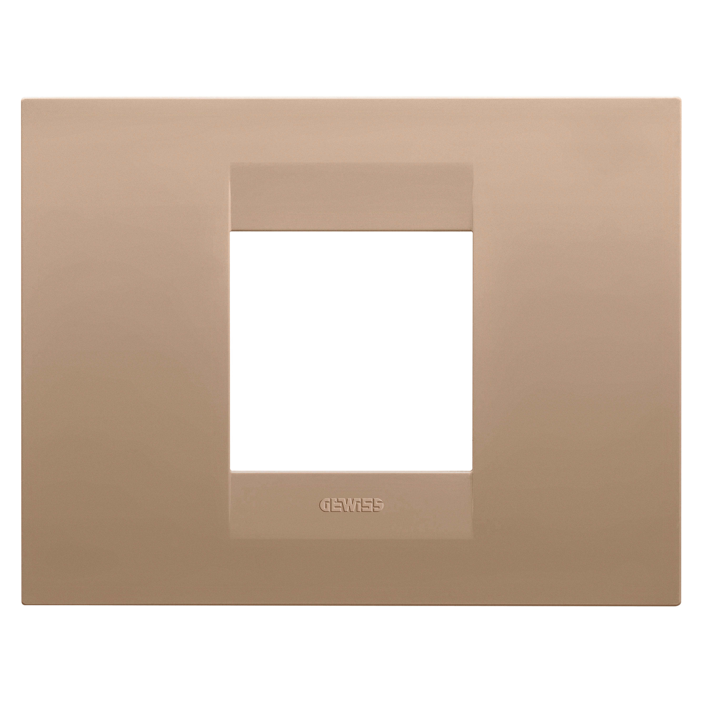 GEWISS - GEWGW16402VX PLACCA GEO 2M RAME CHIARO