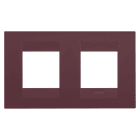 GEWISS - GEWGW16423VD PLACCA GEO INTERNATIONAL - IN TECNOPOLIMERO VERNICIATO - 2+2 POSTI ORIZZONTALE - TUSCAN RED - CHORUSMART