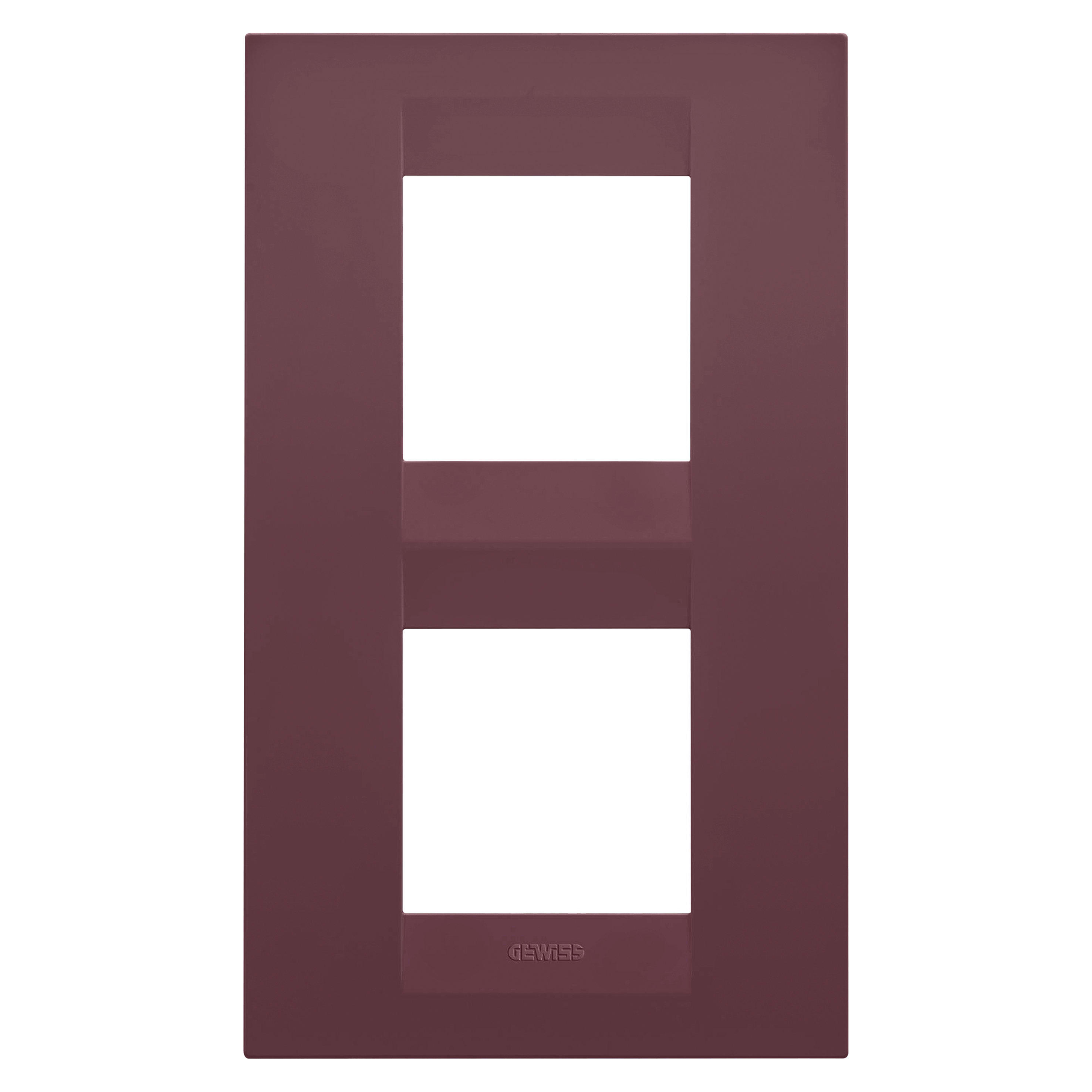 GEWISS - GEWGW16424VD PLACCA GEO INT.2+2M V TUSCAN RED