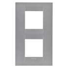 GEWISS - GEWGW16424VT PLACCA GEO INT.2+2M V.71 TITANIO