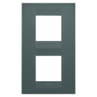 GEWISS - GEWGW16424VZ PLACCA GEO INTERNATIONAL - IN TECNOPOLIMERO VERNICIATO - 2+2 POSTI VERTICALE - OTTANIO - CHORUSMART