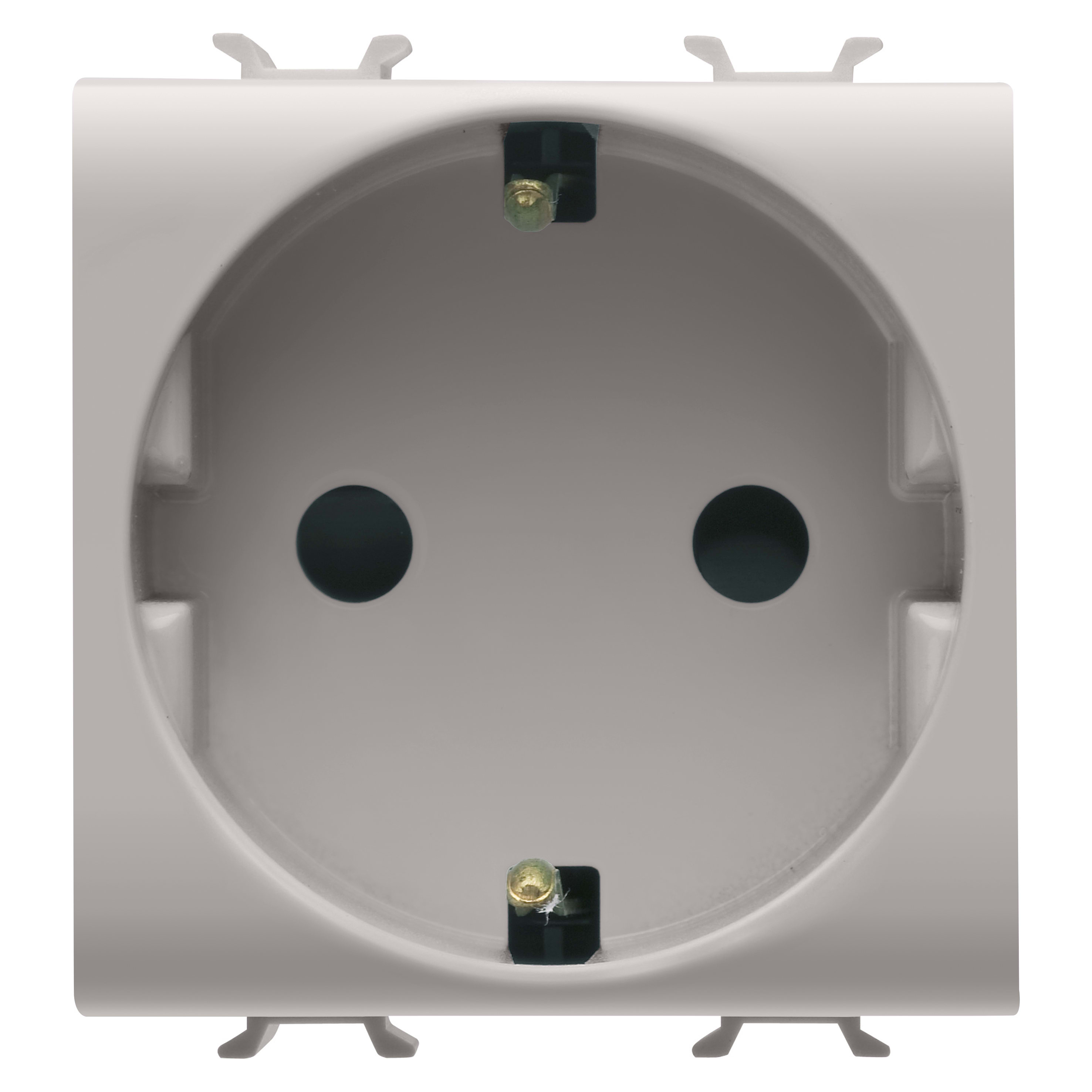 GEWISS - GEWGW13241 PRESA STANDARD TEDESCO 250V ac - 2P+T 16A - 2 MODULI - NATURAL BEIGE SATINATO - CHORUSMART