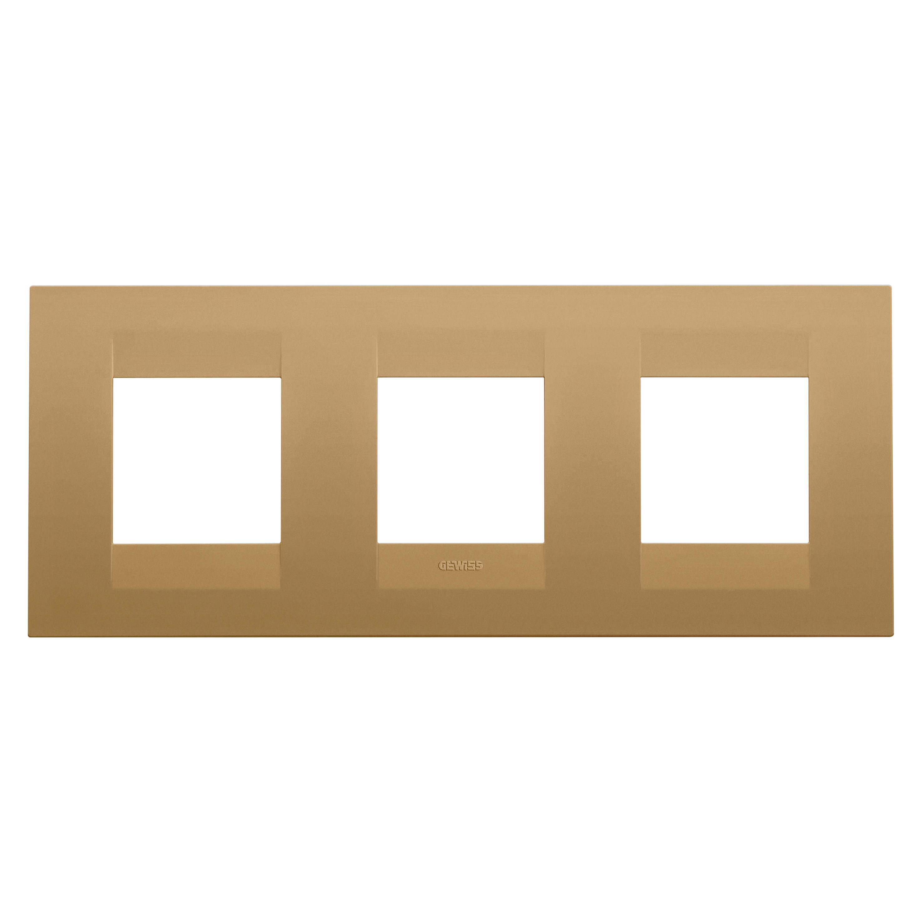 GEWISS - GEWGW16426VO PLACCA GEO INT.2+2+2M O ORO