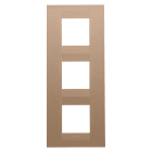 GEWISS - GEWGW16427VX PLACCA GEO INT.2+2+2M V RAME CHIARO