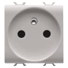 GEWISS - GEWGW13247 PRESA STANDARD FRANCESE 250V ac - 2P+T 16A - 2 MODULI - NATURAL BEIGE SATINATO - CHORUSMART