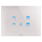 GEWISS - GEWGW16955CL PLACCA ICE TOUCH - IN VETRO - CON SIMBOLI INTERCAMBIABILI - NATURAL BEIGE - CHORUSMART