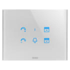 GEWISS - GEWGW16955CT PLACCA ICE TOUCH - IN VETRO - CON SIMBOLI INTERCAMBIABILI - TITANIO - CHORUSMART