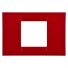 GEWISS - GEWGW22132 PLACCA VIRNA - IN TECNOPOLIMERO FINITURA LUCIDA - 2 POSTI - AMARANTO CLASSICO - SYSTEM