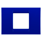 GEWISS - GEWGW22172 PLACCA VIRNA - IN TECNOPOLIMERO FINITURA LUCIDA - 2 POSTI - BLU JAZZ - SYSTEM