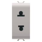 GEWISS - GEWGW13287 PRESA 1M 2P 15A ST.EUROUSA BEIGE