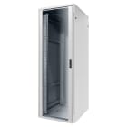 GEWISS - GEWGW38461 ARMADIO DA PAVIMENTO 19" - METALLO - PORTA TRASPARENTE - 4 MONTANTI - 24U - 800X1185X800 - GRIGIO RAL 7035