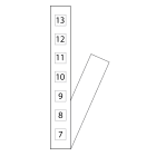 GEWISS - GEWGW38473 STRISCIA ADESIVA NUMERATA QUADRI E ARMAD