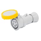GEWISS - GEWGW62034FH PRESA MOBILE DIRITTA HP - IP66/IP67/IP68/IP69 - 2P+T 32A 100-130V 50/60HZ - GIALLO - 4H - CABLAGGIO RAPIDO
