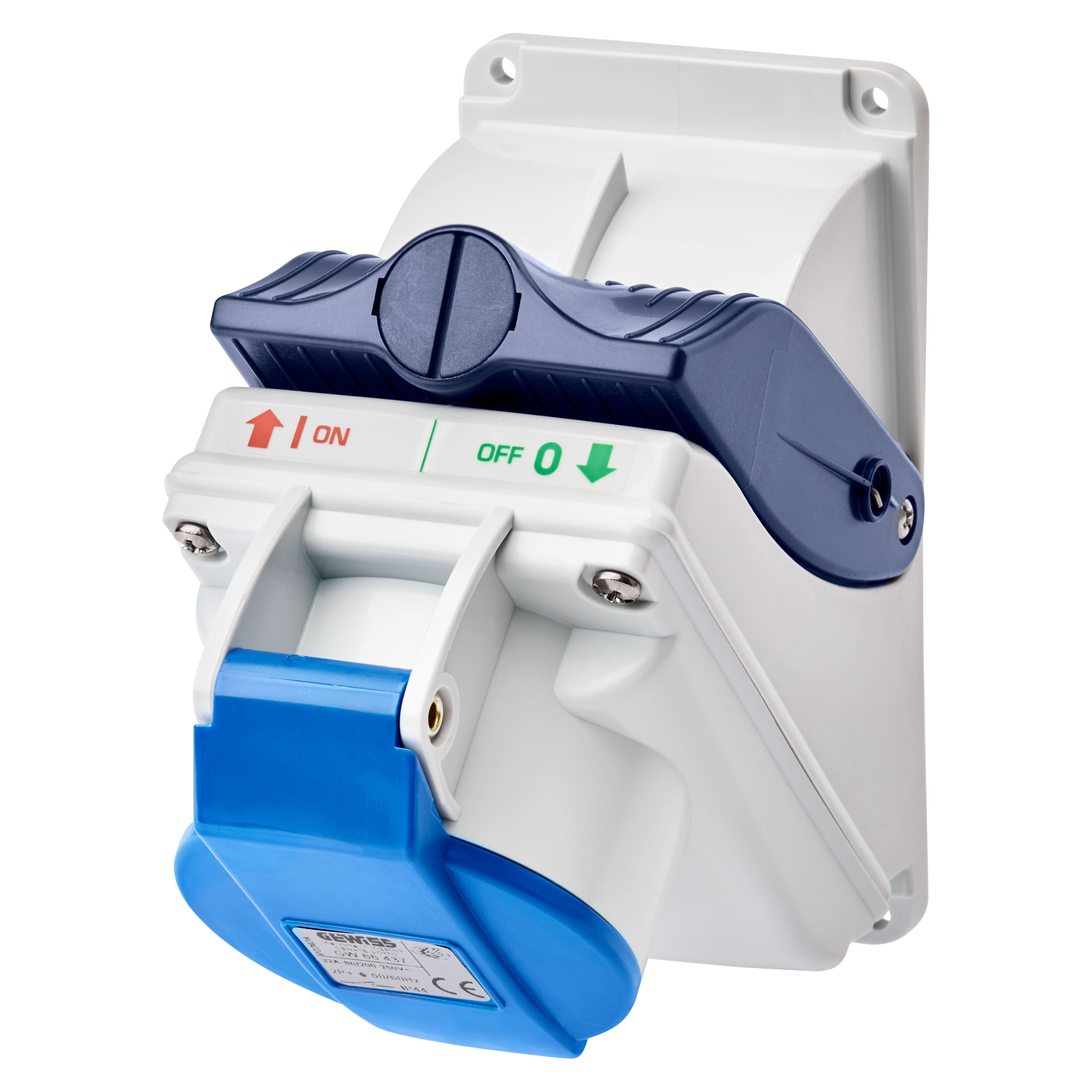 GEWISS - GEWGW66438 COMBIBLOC - SENZA FONDO - IP44 - 3P+T 32A 200-250V - 50/60HZ 9H