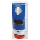 GEWISS - GEWGW66818 PRESA FISSA INTERBLOCCATA VERTICALE - SENZA FONDO - IMPIEGHI GRAVOSI - CON BASE PORTAFUSIBILI - 2P+T 32A 380-415V-50/60HZ 9H - IP66