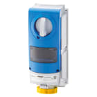 GEWISS - GEWGW66837 PRESA FISSA INTERBLOCCATA VERTICALE - SENZA FONDO - PER MONTAGGIO APPARECCHIATURE MODULARI - IMPIEGHI GRAVOSI - 3P+N+T 32A 100-130V-50/60HZ 4H-IP66