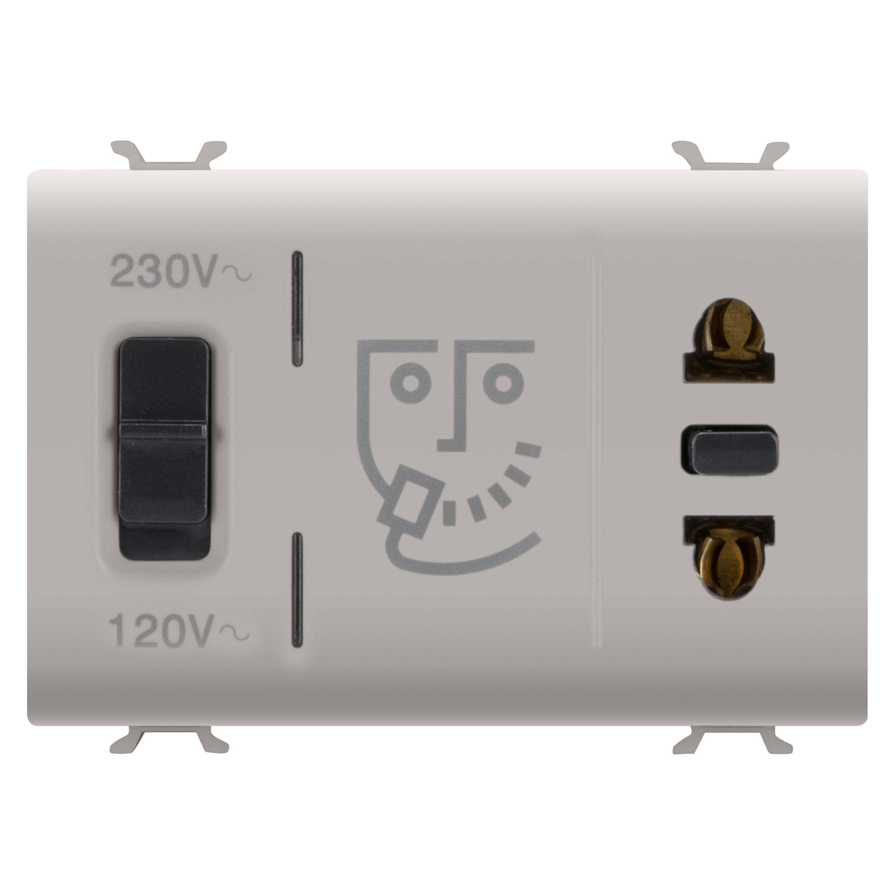 GEWISS - GEWGW13331 PRESA PER RASOIO+TRASF.ISOL.3M BEIGE