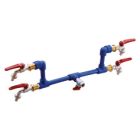 GEWISS - GEWGW68764 KIT IDRICO 2 RUBINETTI SFERA E CONTATORI