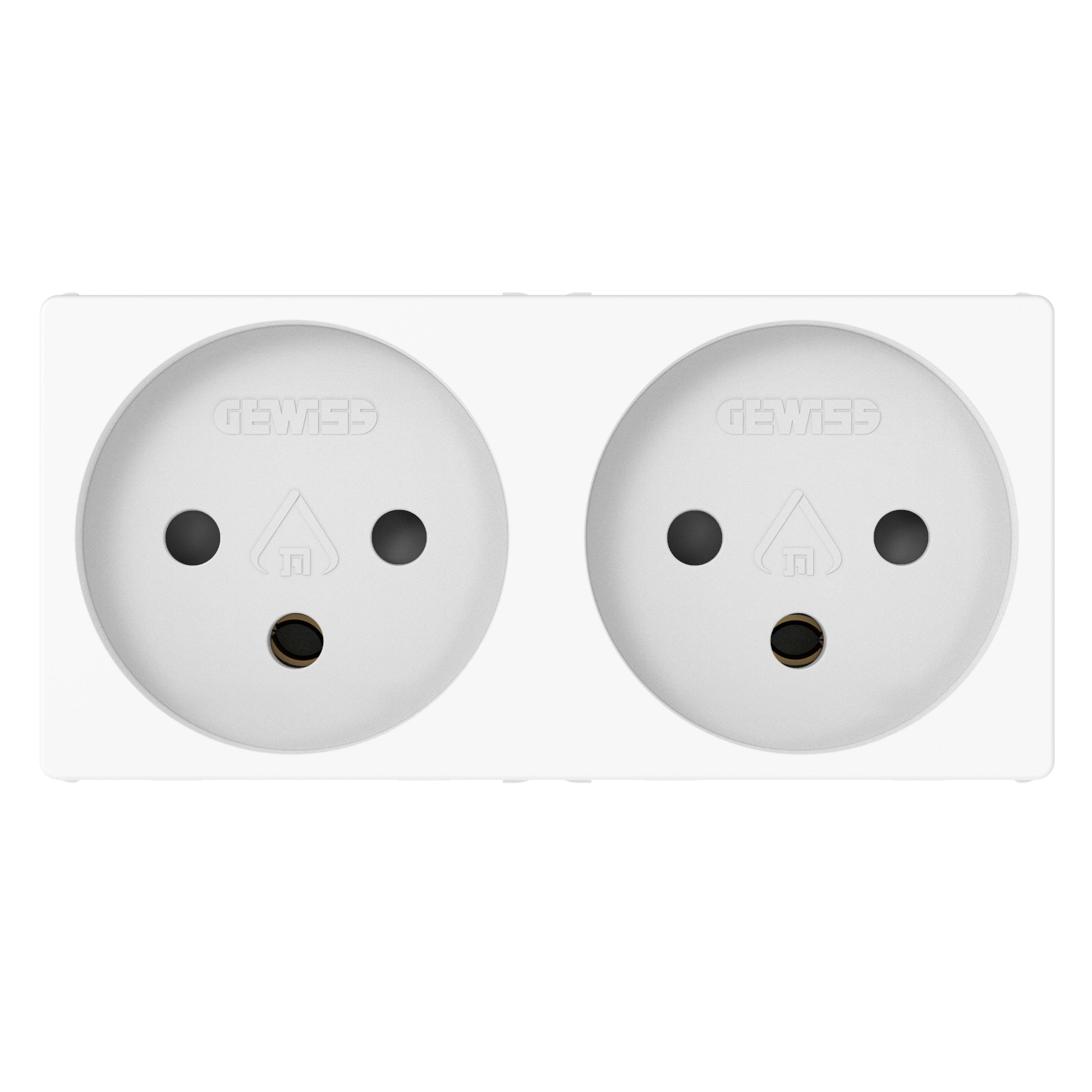 GEWISS - GEWGWC20344 2 PRESE 2P+T 16A STD ISRAELI 4M BIANCO