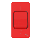 GEWISS - GEWGWC20454 MCB 1P+N C6 3KA 230V ROSSO
