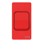 GEWISS - GEWGWC20456 MCB 1P+N C16 3KA 230V ROSSO