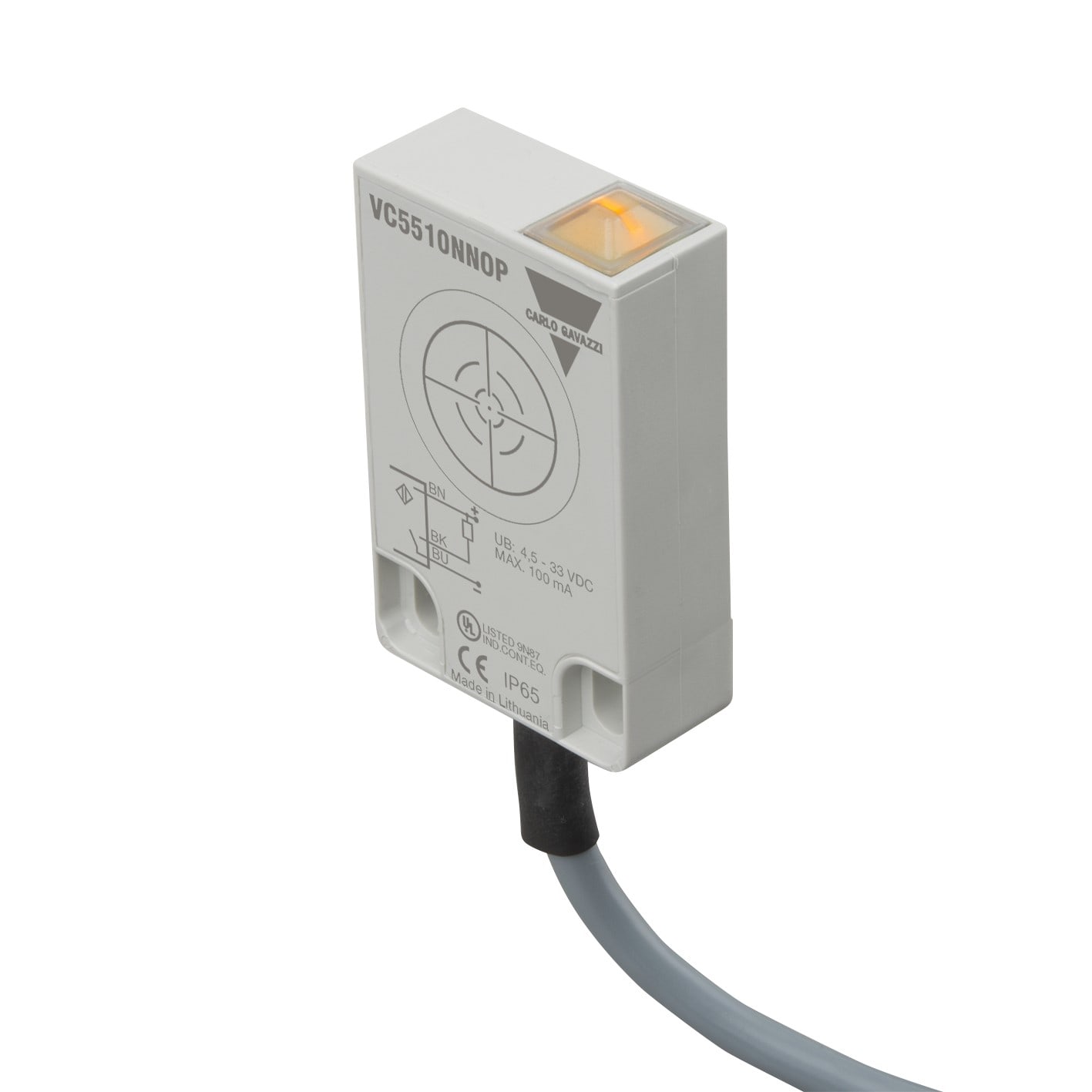 CARLO GAVAZZI - GAVVC5510NNOP SENS. CAP. FLAT NPN NO